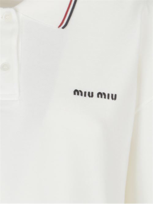 Polo con logo MIU MIU | MJL0191612F0V5U